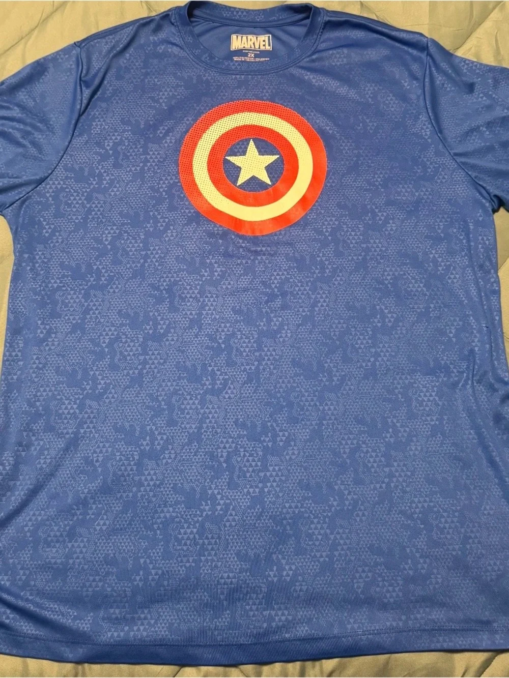 Marvel Captain America Blue Graphic Tee XXL